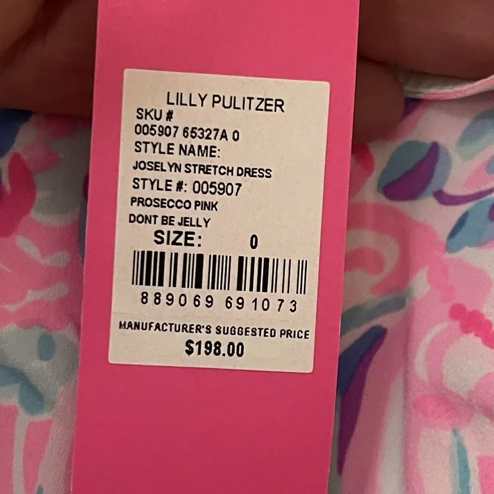 LILLY PULITZER Joselyn Stretch Wrap Dress Size 0 Pink NEW Spring Ruffle Colorful